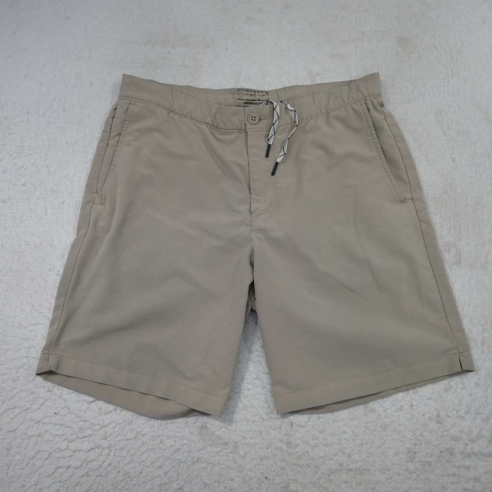 Vineyard Vines Performance Shorts Mens 33 Tan Drawstring Hybrid On-The-Go